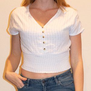 White Crop Top